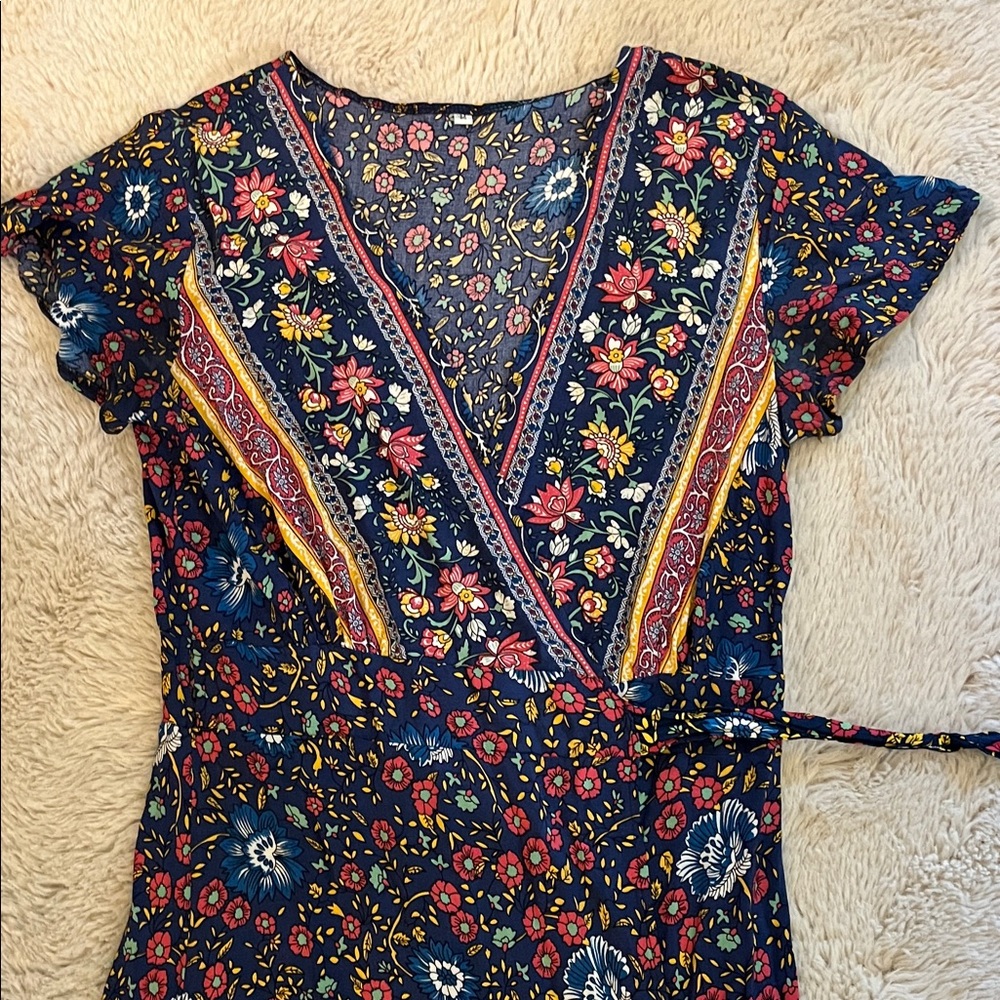 Floral Wrap Maxi Dress